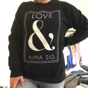 Alpha sigma alpha crew neck